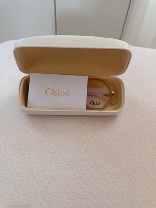 Gafas Chloé doradas y rosas