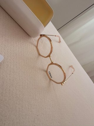 Gafas Chloé doradas y rosas