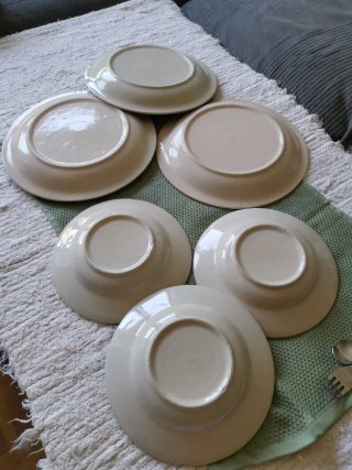 Vajilla vintage artesanal