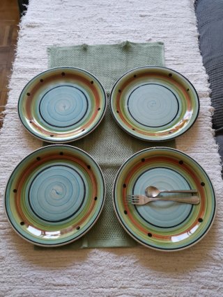 Vajilla vintage artesanal
