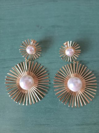Set Pendientes dorados variados