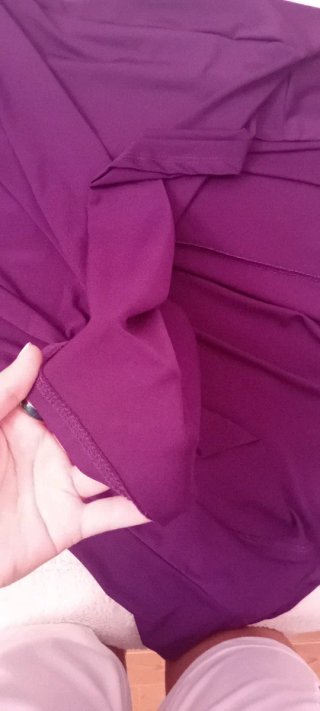 Vestido Roxo Manga Comprida