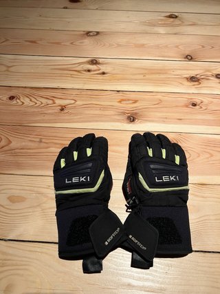 Guantes Leki Soft-Tex Niños Negro/Amarillo