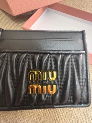 Portacartellini Miu Miu Nero e Rosa