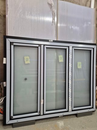 Ventanal PVC Negro Mate 1920x1520 Cristal Mate