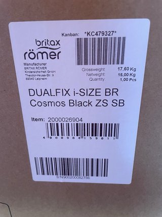 Silla coche Romer Britax Dualfix i-Size