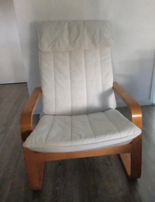 Sillón Poang Ikea Madera Blanco