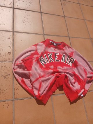 Nike Air felpa personalizzata Rework Tie Dye Streetwear