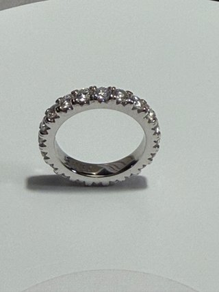 Anello Eternity Moissanite 0.1 CT