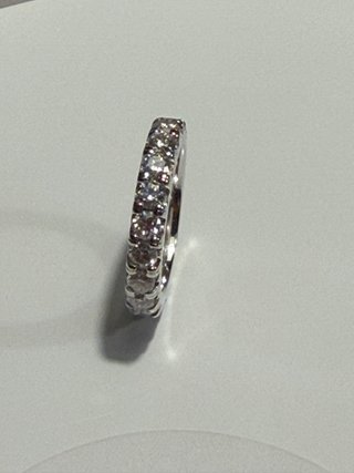 Anello Eternity Moissanite 0.1 CT