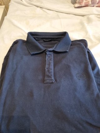Polo Armani Exchange Manga Larga Azul Marino
