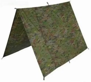 Techo de camuflaje para camping boscoso
