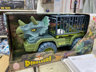 Autocarro Dinosauri con gabbia e figure