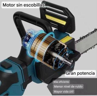 Motosega telescopica 68V con 2 batterie