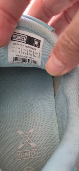 Zapatillas Munich grises y azules