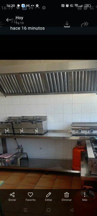 Campana extractora de cocina industrial