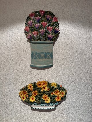Cuadros de cerámica de flores