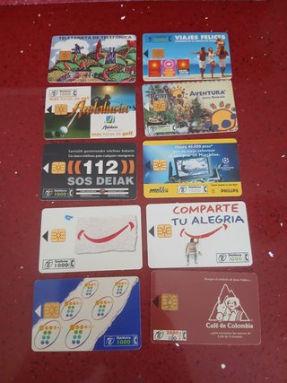 58 carte telefoniche Spagna diverse + 30 in regalo
