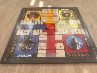 Parchís El Señor de los Anillos tablero madera