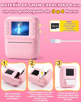 NUEVO - Cámara Fotos Infantil Instantánea 48MP