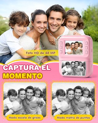NUEVO - Cámara Fotos Infantil Instantánea 48MP