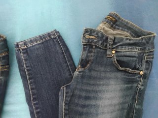 2 paia jeans donna blu