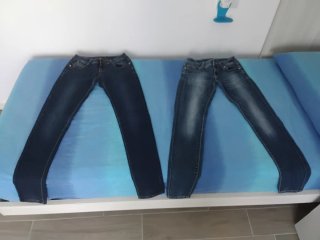 2 paia jeans donna blu