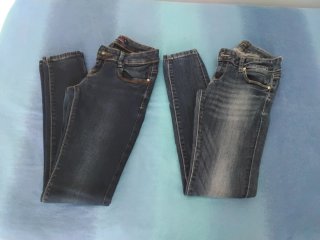 2 paia jeans donna blu