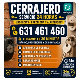Cerrajero urgencias Bcn 24h