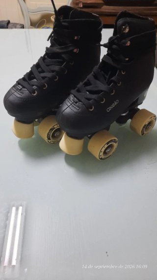 Patines 4 Ruedas Oxelo Niños Negro