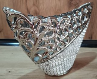 Jarrón Decorativo Plata