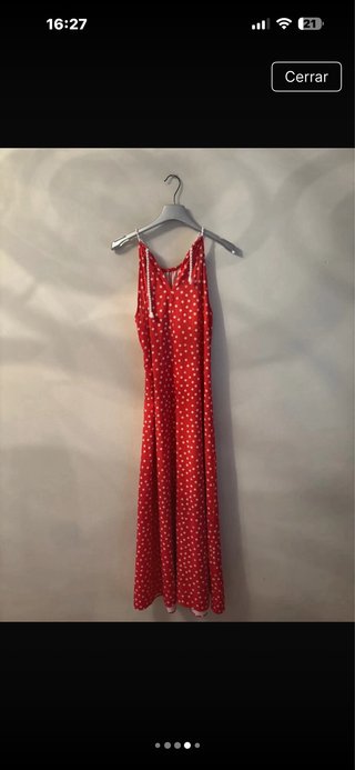 Vestido Verano Rojo Lunares