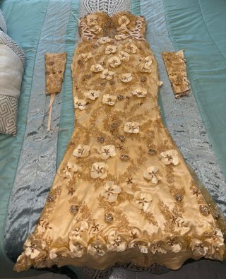 Vestido de boda Gitana Dorado