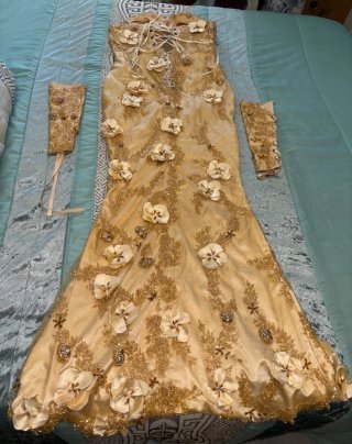 Vestido de boda Gitana Dorado