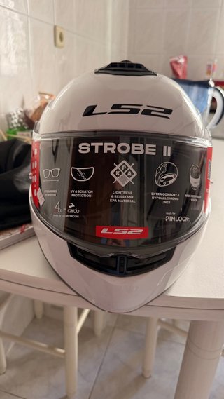 Casco Moto LS2 Talla S Blanco
