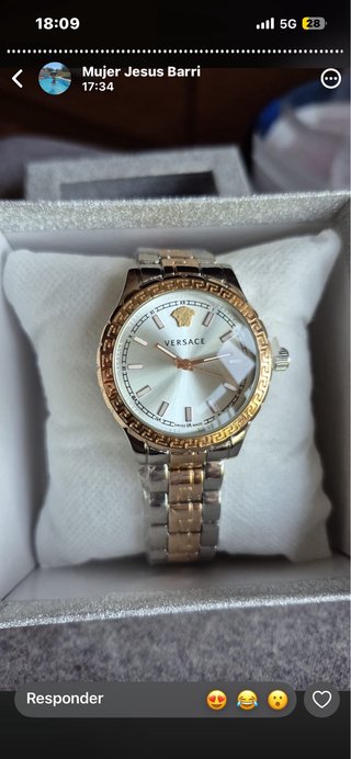 Reloj Versace Oro y Plata