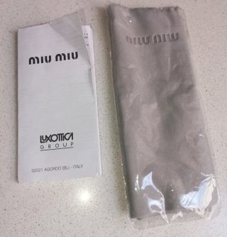 Gafas Miu Miu Icónicas Rosa y Marrón