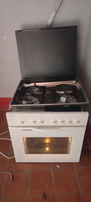 Horno Eléctrico + Placa Gas Natural Lynx