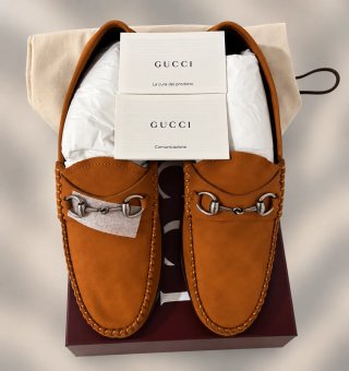 Mocassini Gucci Horsebit Camoscio donna 40