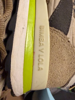 Bimba y Lola Zapatillas Beige y Verde
