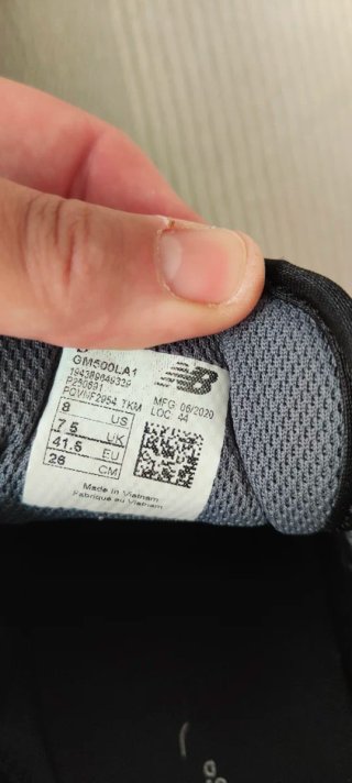 Zapatillas New Balance 500 Negro/Gris