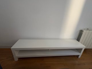 Mesa TV blanca madera