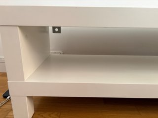 Mesa TV blanca madera