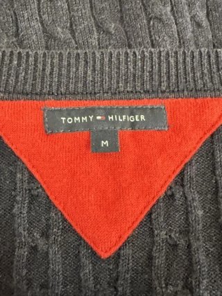 Tommy Hilfiger Maglia Donna M Blu Cashmere Trecce