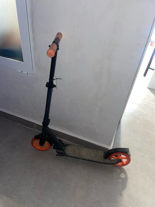 2 Patinetes Plegables Naranja y Negro
