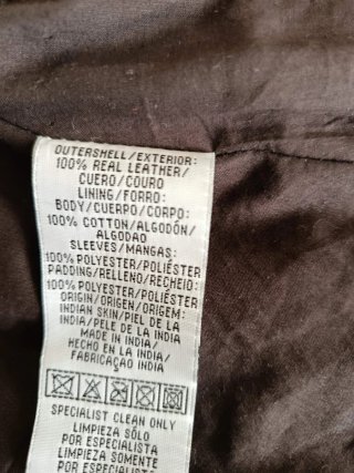 Cazadora de piel mujer talla M