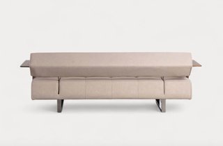 Sofá Cama Beige y Marrón