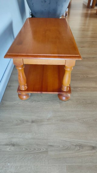 Mesa Auxiliar de Madera de Pino Maciza 100x50cm