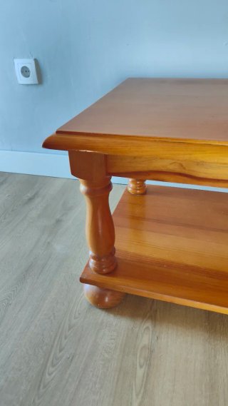 Mesa Auxiliar de Madera de Pino Maciza 100x50cm