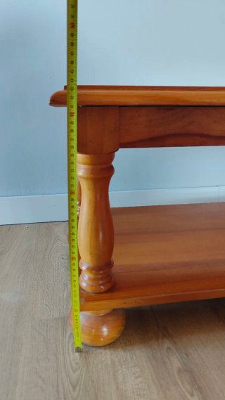 Mesa Auxiliar de Madera de Pino Maciza 100x50cm